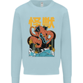 Kaiju Dragon King Ghidorah Japanese Monster Mens Sweatshirt Jumper Light Blue