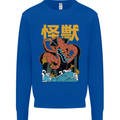 Kaiju Dragon King Ghidorah Japanese Monster Mens Sweatshirt Jumper Royal Blue