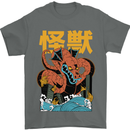 Kaiju Dragon King Ghidorah Japanese Monster Mens T-Shirt 100% Cotton Charcoal