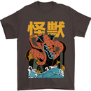 Kaiju Dragon King Ghidorah Japanese Monster Mens T-Shirt 100% Cotton Dark Chocolate