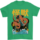 Kaiju Dragon King Ghidorah Japanese Monster Mens T-Shirt 100% Cotton Irish Green