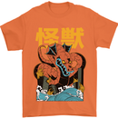 Kaiju Dragon King Ghidorah Japanese Monster Mens T-Shirt 100% Cotton Orange