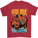 Kaiju Dragon King Ghidorah Japanese Monster Mens T-Shirt 100% Cotton Red