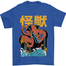 Kaiju Dragon King Ghidorah Japanese Monster Mens T-Shirt 100% Cotton Royal Blue