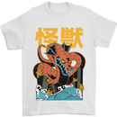 Kaiju Dragon King Ghidorah Japanese Monster Mens T-Shirt 100% Cotton White