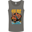 Kaiju Dragon King Ghidorah Japanese Monster Mens Vest Tank Top Charcoal