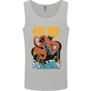 Kaiju Dragon King Ghidorah Japanese Monster Mens Vest Tank Top Sports Grey
