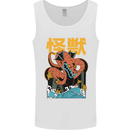 Kaiju Dragon King Ghidorah Japanese Monster Mens Vest Tank Top White