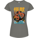 Kaiju Dragon King Ghidorah Japanese Monster Womens Petite Cut T-Shirt Charcoal