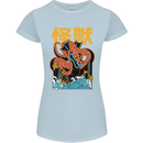 Kaiju Dragon King Ghidorah Japanese Monster Womens Petite Cut T-Shirt Light Blue