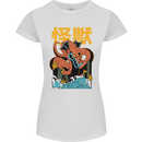 Kaiju Dragon King Ghidorah Japanese Monster Womens Petite Cut T-Shirt White