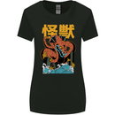 Kaiju Dragon King Ghidorah Japanese Monster Womens Wider Cut T-Shirt Black