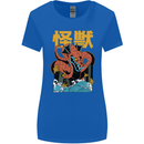 Kaiju Dragon King Ghidorah Japanese Monster Womens Wider Cut T-Shirt Royal Blue