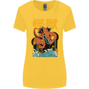 Kaiju Dragon King Ghidorah Japanese Monster Womens Wider Cut T-Shirt Yellow