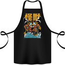 Kaiju Mothman Japanese Style Cotton Apron 100% Organic Black