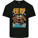 Kaiju Mothman Japanese Style Kids T-Shirt Childrens Black