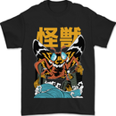 Kaiju Mothman Japanese Style Mens T-Shirt 100% Cotton Black