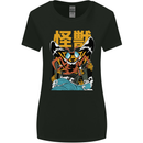 Kaiju Mothman Japanese Style Womens Wider Cut T-Shirt Black