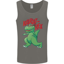 Karat-Rex Karate T-Rex Dinosaur Mens Vest Tank Top Charcoal