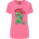 Karat-Rex Karate T-Rex Dinosaur Womens Wider Cut T-Shirt Azalea