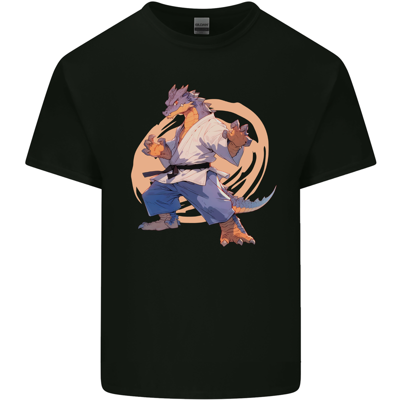 Karate Dragon Martial Arts MMA Mens Cotton T-Shirt Tee Top Black