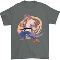 Karate Dragon Martial Arts MMA Mens T-Shirt 100% Cotton Charcoal