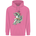 Karate T-Rex Dinosaur Mens 80% Cotton Hoodie Azelea