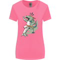 Karate T-Rex Dinosaur Womens Wider Cut T-Shirt Azalea