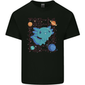 Kawaii Axolotl in Space Kids T-Shirt Childrens Black