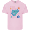 Kawaii Axolotl in Space Kids T-Shirt Childrens Light Pink