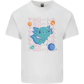 Kawaii Axolotl in Space Kids T-Shirt Childrens White