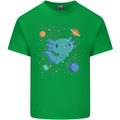 Kawaii Axolotl in Space Mens Cotton T-Shirt Tee Top Irish Green