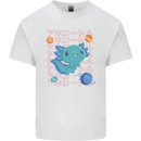Kawaii Axolotl in Space Mens Cotton T-Shirt Tee Top White