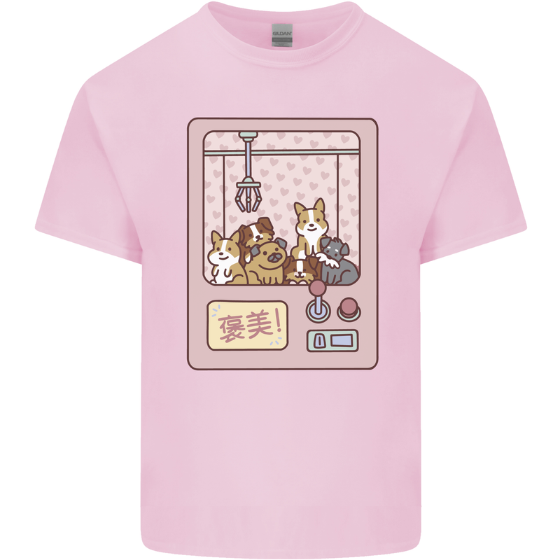 Kawaii Dog Machine Puppy Kids T-Shirt Childrens Light Pink