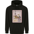 Kawaii Dog Machine Puppy Mens 80% Cotton Hoodie Black