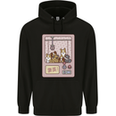 Kawaii Dog Machine Puppy Mens 80% Cotton Hoodie Black