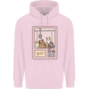 Kawaii Dog Machine Puppy Mens 80% Cotton Hoodie Light Pink