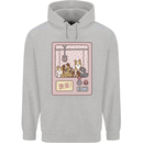 Kawaii Dog Machine Puppy Mens 80% Cotton Hoodie Sports Grey