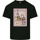 Kawaii Dog Machine Puppy Mens Cotton T-Shirt Tee Top Black