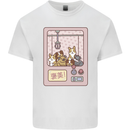 Kawaii Dog Machine Puppy Mens Cotton T-Shirt Tee Top White