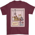 Kawaii Dog Machine Puppy Mens T-Shirt 100% Cotton Maroon