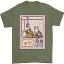 Kawaii Dog Machine Puppy Mens T-Shirt 100% Cotton Military Green