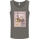 Kawaii Dog Machine Puppy Mens Vest Tank Top Charcoal