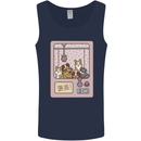 Kawaii Dog Machine Puppy Mens Vest Tank Top Navy Blue