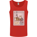 Kawaii Dog Machine Puppy Mens Vest Tank Top Red