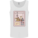Kawaii Dog Machine Puppy Mens Vest Tank Top White