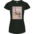 Kawaii Dog Machine Puppy Womens Petite Cut T-Shirt Black