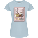 Kawaii Dog Machine Puppy Womens Petite Cut T-Shirt Light Blue
