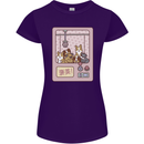 Kawaii Dog Machine Puppy Womens Petite Cut T-Shirt Purple