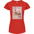 Kawaii Dog Machine Puppy Womens Petite Cut T-Shirt Red